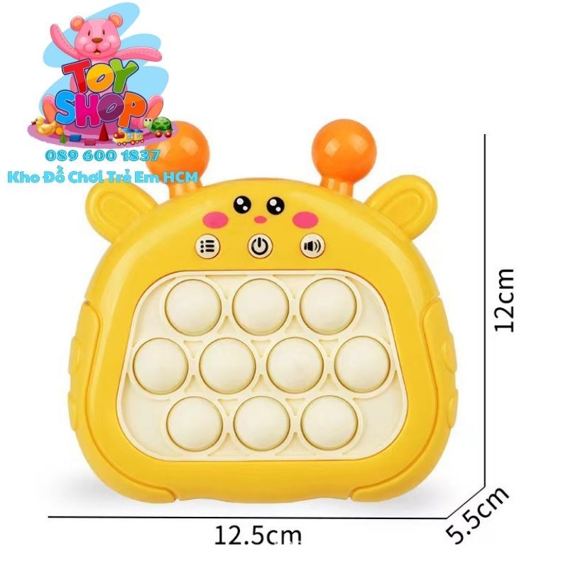 Máy Game Popit Điện Tử Luyện Mắt,Rèn Trí Thông Minh Nhanh Nhạy Cho Bé – Popit Đồ Chơi Pin-Giao Ngẫu Nhiên