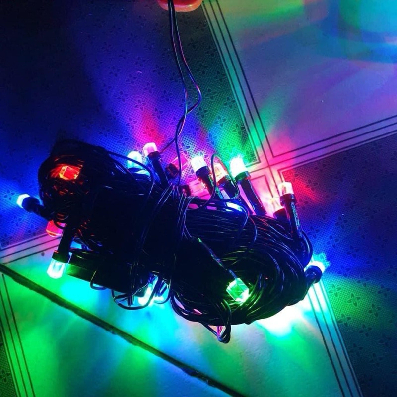 Dây đèn led kim cương cuốn cây cao cấp, đèn nháy led kim cương 20m,40m trang trí cây thông, nhà cửa dịp noel, tết