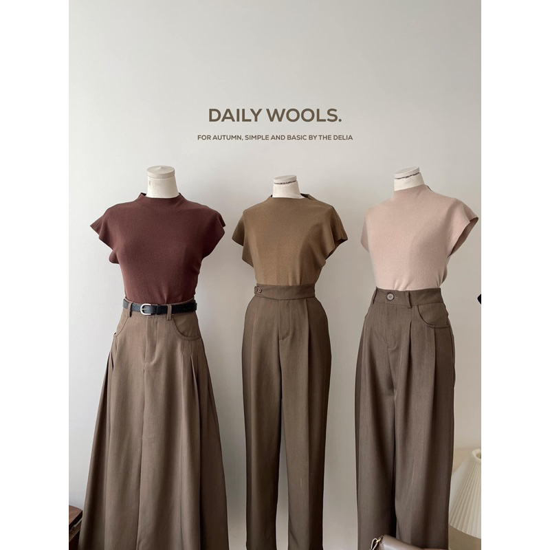 88259 ÁO LEN TAY DƠI DÚM HAI BÊN EO