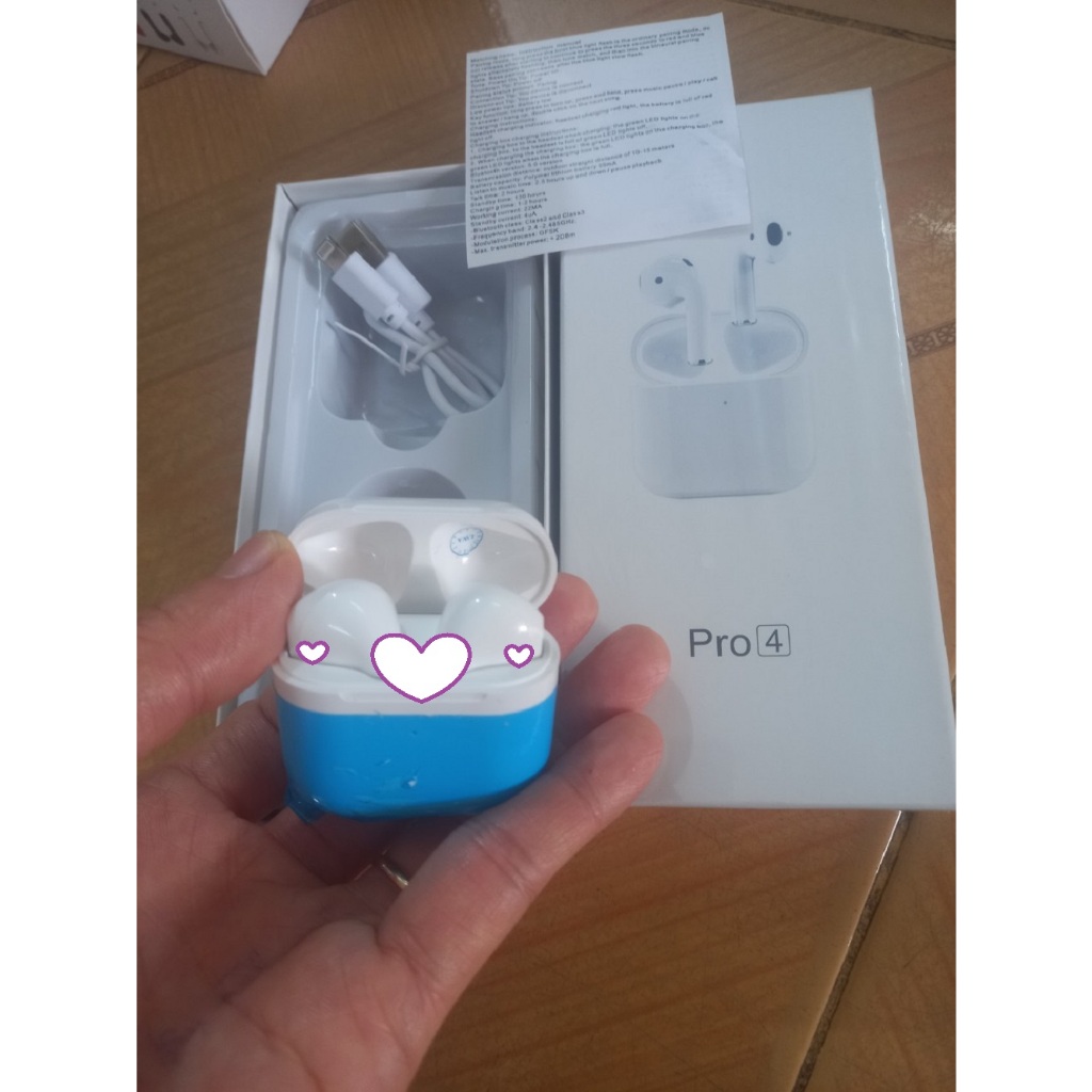 Tai Nghe Bluetooth Không Dây Pro 6 - Tai Nghe Nhét Tai Pro 4 TWS bản quốc tế 2022