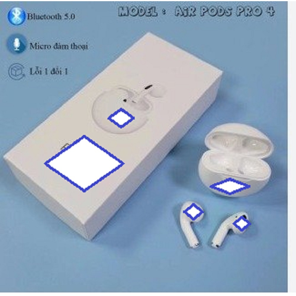 Tai Nghe Bluetooth Không Dây Pro 6 - Tai Nghe Nhét Tai Pro 4 TWS bản quốc tế 2022