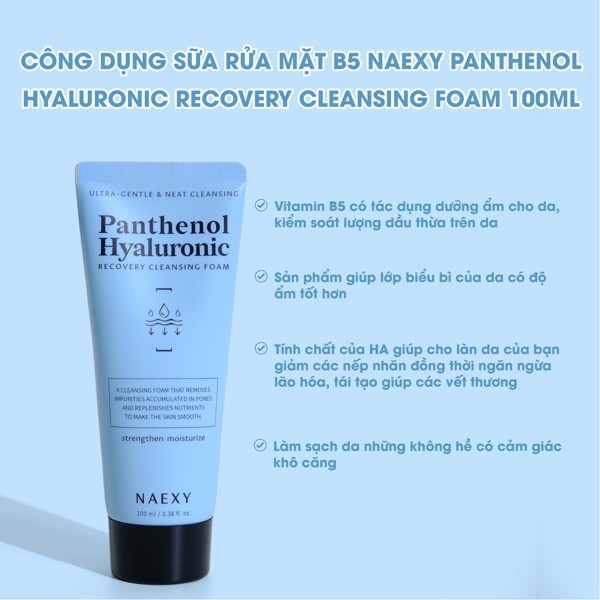 Sữa rửa mặt Naexy Recovery Cleansing Foam Simple Kind To Skin Refreshing 150ml