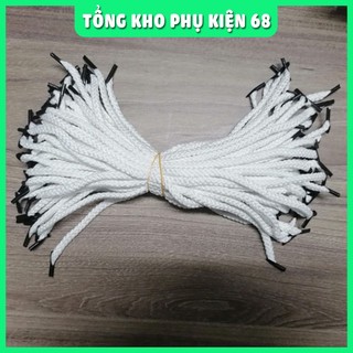 Quai dây nhựa, Quai Dây dù xỏ túi giấy có bấm 2 đầu nhựa