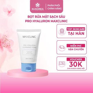 Bọt Rửa Mặt Sạch Sâu Pro Hyaluron Maxclinic – Dành Cho Mọi Loại Da – 120ml | Xù Korea