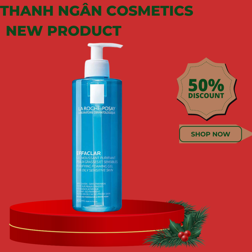 Gel rửa mặt tạo bọt cho da dầu nhạy cảm La Roche Posay Effaclar Foaming 400ml