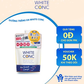  Sữa Dưỡng Trắng White CC Cream White ConC dạng túi Nhật Bản Dưỡng thể White Con CC cream 200g 