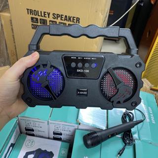 Loa Bluetooth Không Dây SKD 106 Tặng Kèm 1  Micro Có Dây hát , Âm Thanh Chất Lương Cao, Âm Bass Hay