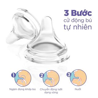 Núm ti Lansinoh cổ rộng silicon mềm đủ size S/ M/ F