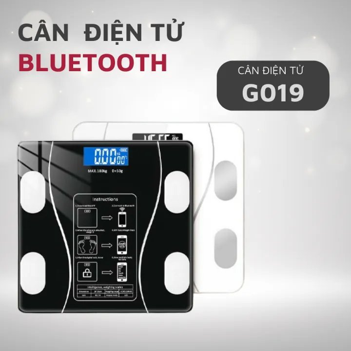 Cân Điện Tử Thông Minh Kết Nối Điện Thoại Phân Tích 18 Chỉ Số Cơ Thể(loại pin ạ)
