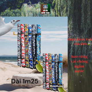 Bao cứng đựng cần câu cá dài 1m25,túi đựng cần câu dài 1m25  chống ngấm nước-Đồ câu quyền trang