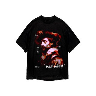 Áo thun in hình unisex nam nữ cotton cao cấp phong cách retro y2k màu đen trắng THS221123_16