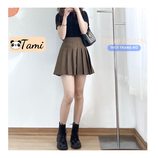 Chân Váy Tennis Xếp Ly BIG SIZE Lưng Cao Dáng A Có Lót Trong Co Dãn, Chân Váy Ngắn Nữ Bassic CV219