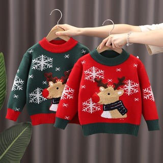 Áo len Noel cho bé hàng siêu đẹp có hình người tuyết, ông già noel và tuần lộc