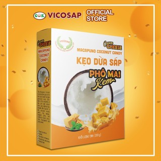Kẹo Dừa Sáp Vicosap vị Phô Mai Kem hộp 100g