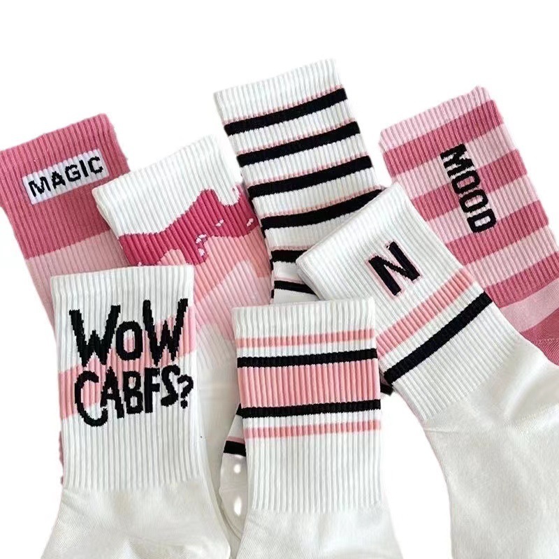 MS061 Set 05 đôi tất Blackpink dễ thương, phụ kiện thời trang phong cách