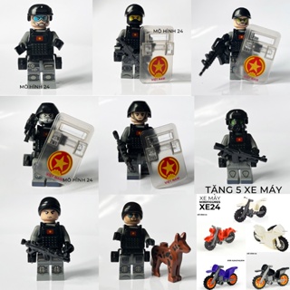 TỔng hợp đồ chơi lắp ráp lego cảnh sát cơ động lính đặc nhiệm việt bắc