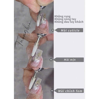 Đầu mài mịn-mài gờ móng úp-móng nối-đầu màu vàng