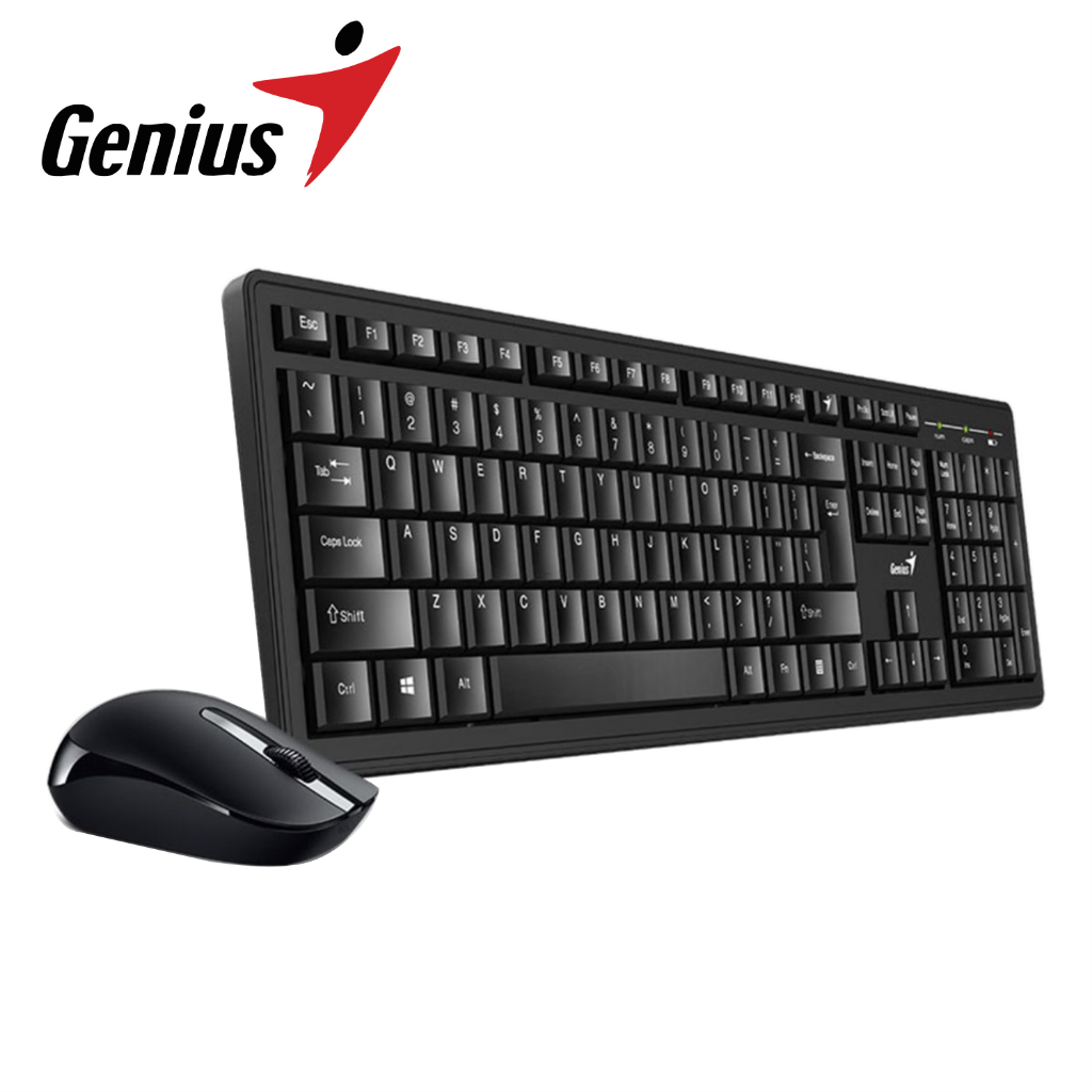 Bộ Bàn Phím Và Chuột Không Dây Wireless Genius Smart KM-8200 - Hàng Chính Hãng