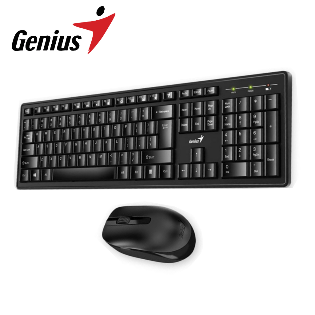 Bộ Bàn Phím Và Chuột Không Dây Wireless Genius Smart KM-8200 - Hàng Chính Hãng