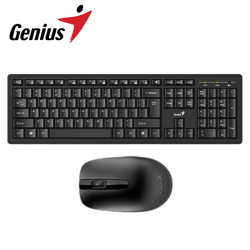 Bộ Bàn Phím Và Chuột Không Dây Wireless Genius Smart KM-8200 - Hàng Chính Hãng