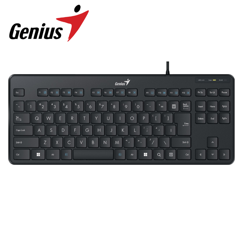 Bàn Phím Mini Genius Có Dây USB LuxeMate 110 - Hàng Chính Hãng