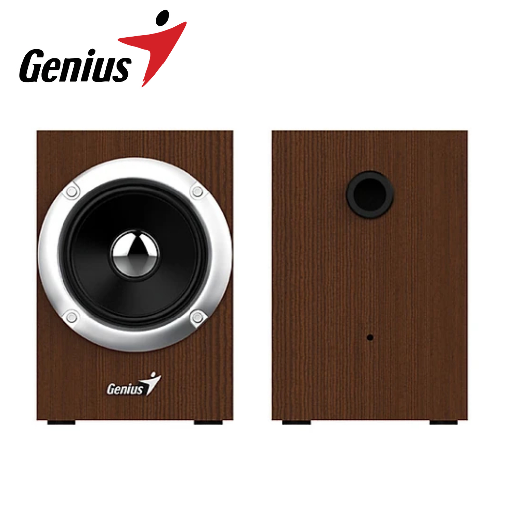 Loa Vi Tính Công Suất 6W Thiết Kế Gỗ Genius SP-HF280 - Hàng Chính Hãng