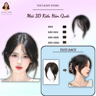 (CHÂN TÓC THẬT) Tóc mái giả 3D Phủ Hói Kiểu Hàn Quốc layer mới nhất- Tóc mái giả phong cách tiểu thư hàn quốc