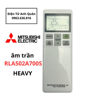 Remote điều khiển máy lạnh máy điều hòa mitsubishi âm trần RLA502A700S hàng mới tặng kèm pin
