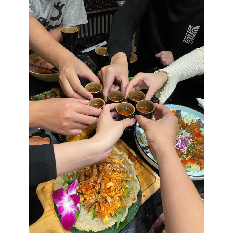 Chén rượu ly nước men nâu đen gốm sứ Bát Tràng