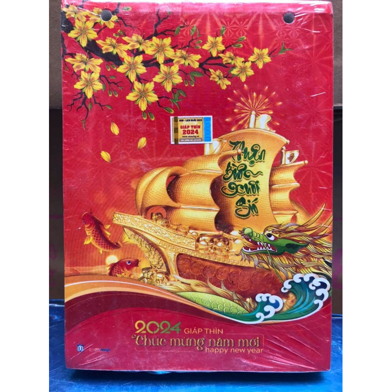 Lịch 2024 - BLOC 14,5 X 20,5cm, 13 X 18cm , 10,5 x 15cm Giá Xưởng