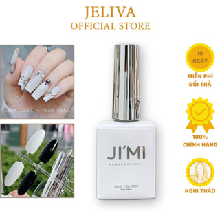 Sơn gel móng tay đen trắng nước gạo JIMI 15ml Jeliva