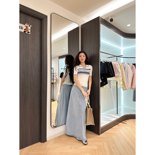 Rubies chân váy dài denim darlin skirt