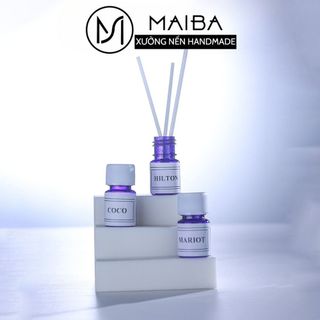 Tinh dầu thơm phòng thiên nhiên maiba mẫu thử nhiều mùi hương có tặng kèm que khuếch tán 5ml