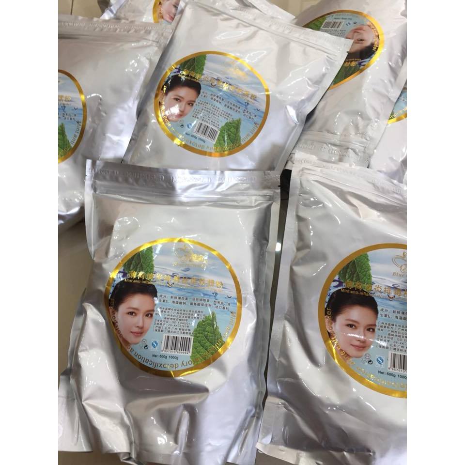Mặt Nạ Bạc Hà Collagen Cao Cấp Dùng Cho Da Mụn - Gói 1Kg