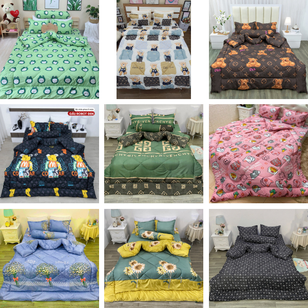 Chăn phao mẫu Da báo hồng poly Cotton