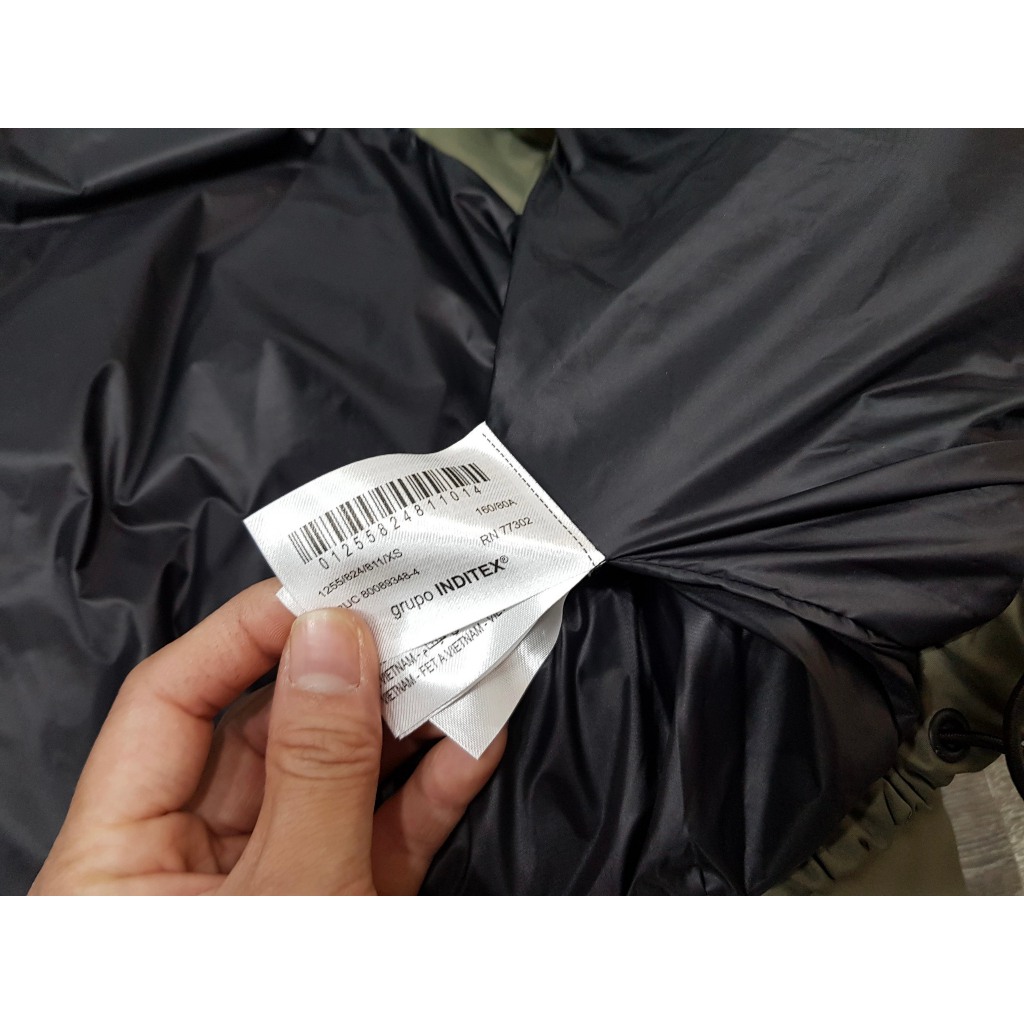 Áo phao gile ZR tráng cao su dáng croptop 1255824