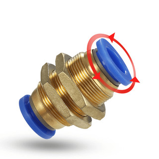 Đầu cút nối PM thẳng có đai ốc siết khí nén giá sỉ