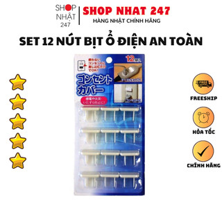 [Hỏa Tốc HN] Bộ 12 bịt ổ điện Nội địa Nhật Bản