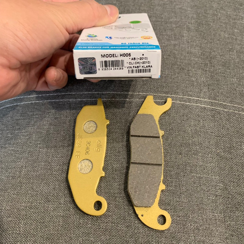 Má bố chính hãng Elig cho AirBlade 110, Click 110, KLARA phanh thắng đĩa dầu AB Air Blade H006