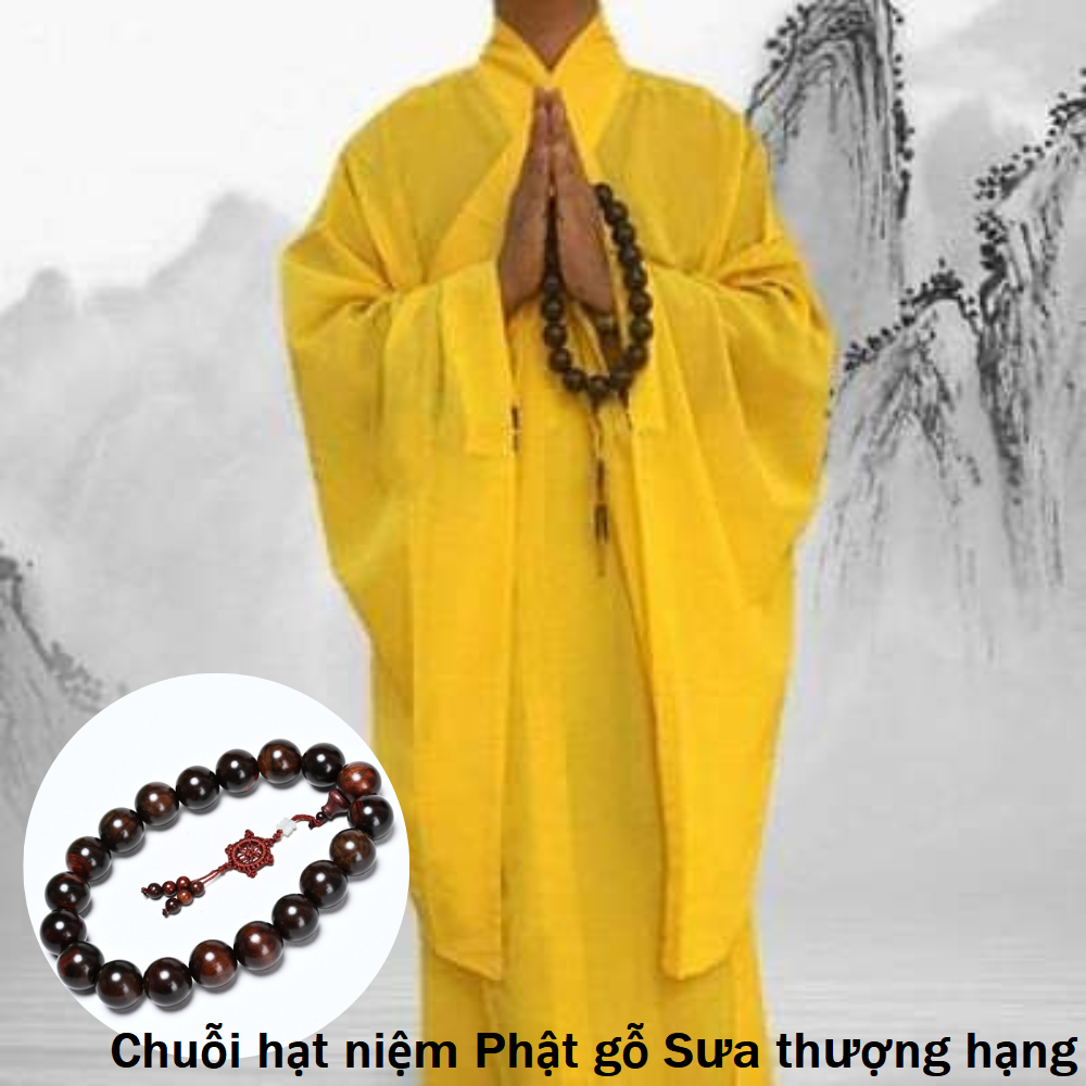 Chuỗi Hạt Niệm Phật Gỗ Mun Sừng, Gỗ Sưa Đỏ, loại lớn hạt 25 li - 19 Hạt