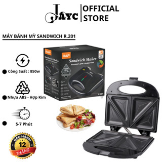 Máy Nướng Bánh Mỳ , Máy Kẹp Bánh Sandwich Haeger RAF - 201 Công Suất 850W