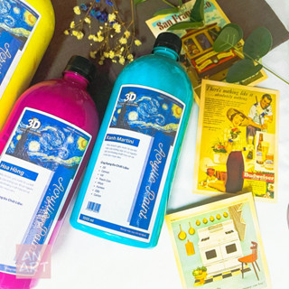 Màu Acrylic 3D - 5D 1000ml Vẽ Tranh Canvas , Tô Tượng , Vẽ Vải , Custom, v.v. ... Bảng Màu 2