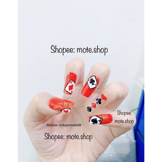Nailbox TAY thiết kế hình lá bài thời trang 2