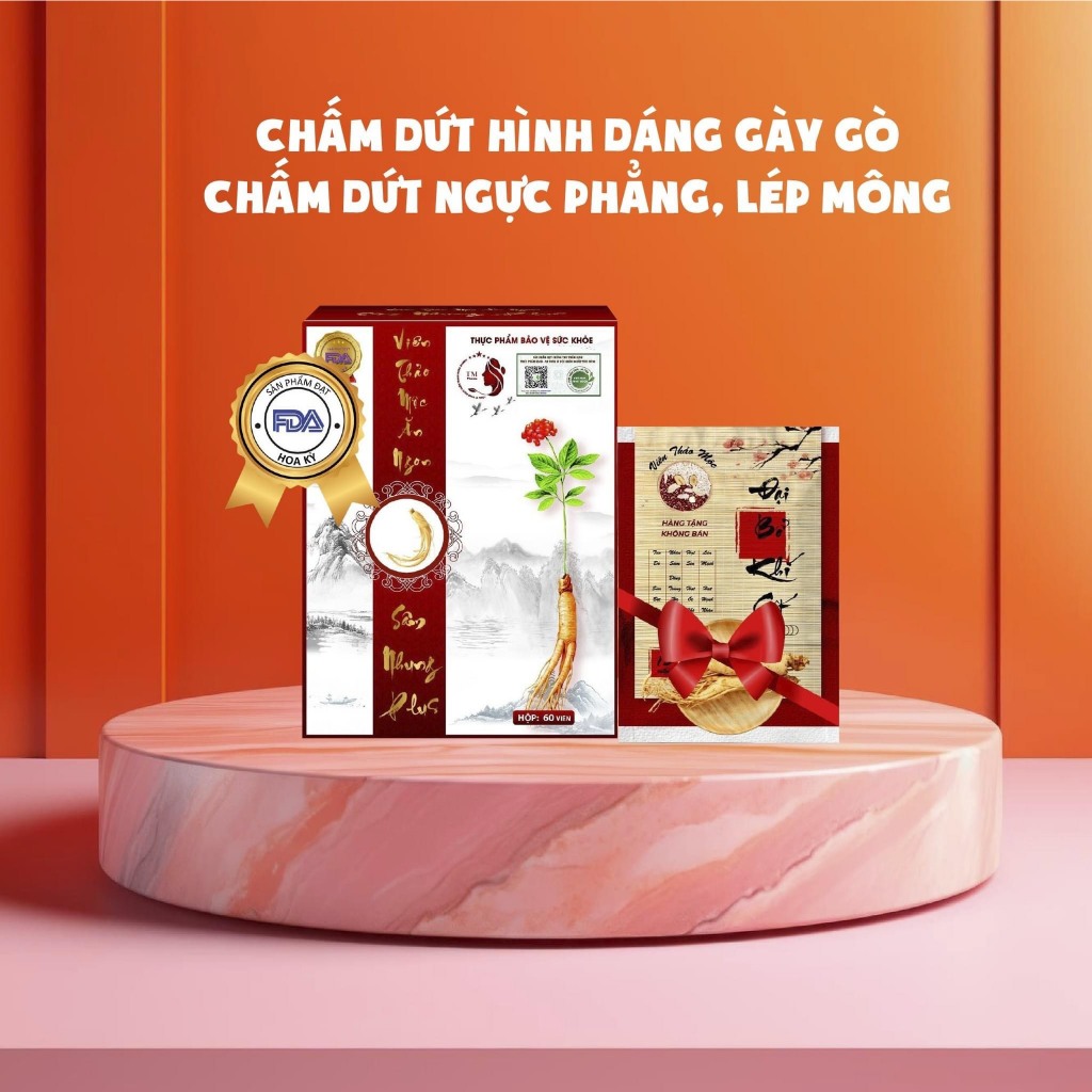 Combo 5 Hộp Viên Thảo Mộc Ăn Ngon Sâm Nhung Plus Giúp Cải Thiện Hệ Tiêu Hóa