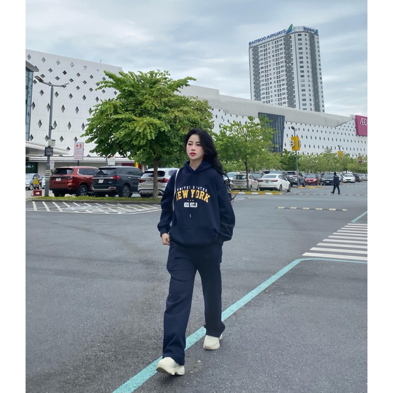Set Hoodie Nội Địa Hàn Newyork