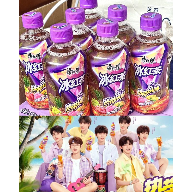 TNT đại ngôn Hồng Trà Khang Sư Phụ chai 330ml