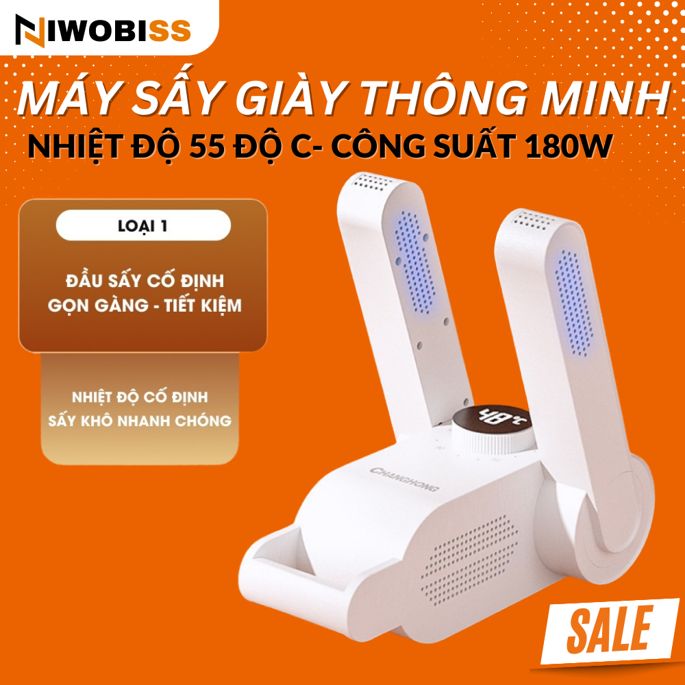 Máy Sấy Giày Đa Năng Khử Trùng, Khử Mùi Giày Tất, Găng Tay Bằng Tia Cực Tím Loại Cao Cấp