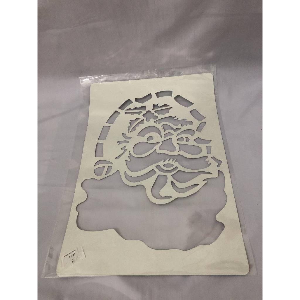 Khung xịt tuyết bằng giấy trang trí giáng sinh trên cửa kính/tờ