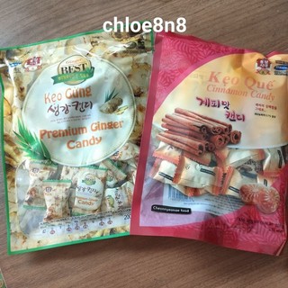 Kẹo gừng kẹo quế Hàn Quốc 200g