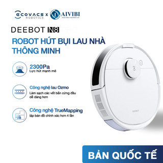 Robot hút bụi lau nhà ecovacs deebot n8 _lực hút 2300pa_ bản quốc tế _ full vat_hàng chính hãng
